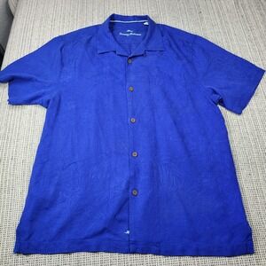 Tommy Bahama Royal Blue Short Sleeve Button-Down Shirt